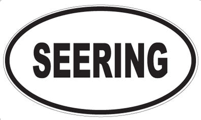 SEERING - Oval Sticker