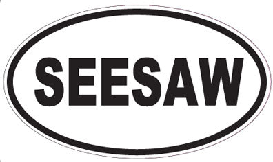SEESAW - Oval Sticker