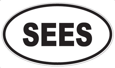 SEES - Oval Magnet