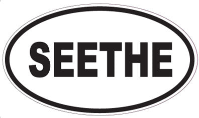 SEETHE - Oval Sticker