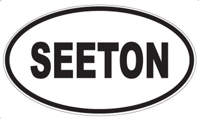 SEETON - Oval Sticker