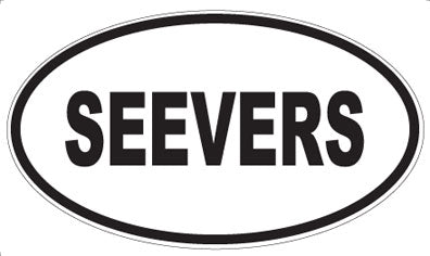 SEEVERS - Oval Sticker