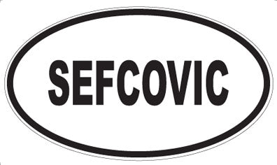 SEFCOVIC - Oval Sticker