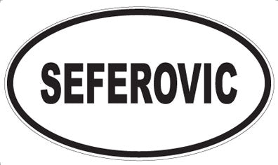 SEFEROVIC - Oval Sticker