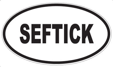 SEFTICK - Oval Sticker