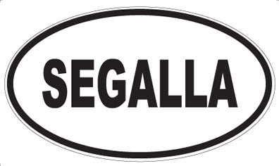 SEGALLA - Oval Sticker
