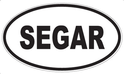 SEGAR - Oval Sticker