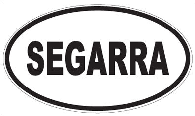 SEGARRA - Oval Sticker