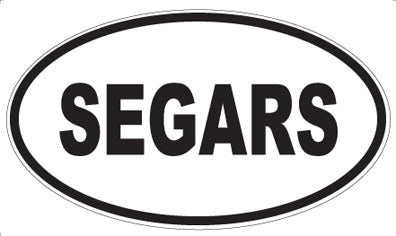 SEGARS - Oval Sticker