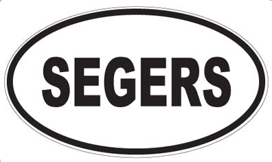 SEGERS - Oval Sticker