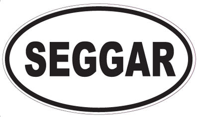 SEGGAR - Oval Sticker
