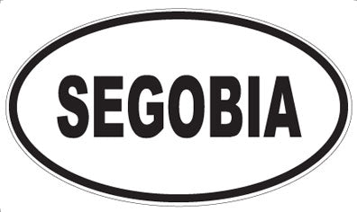 SEGOBIA - Oval Sticker