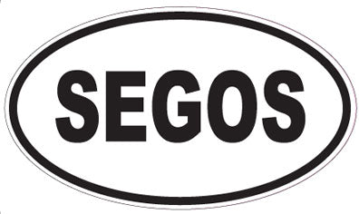 SEGOS - Oval Sticker
