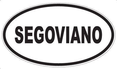 SEGOVIANO - Oval Sticker