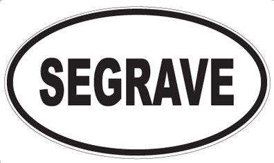 SEGRAVE - Oval Sticker