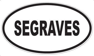 SEGRAVES - Oval Sticker