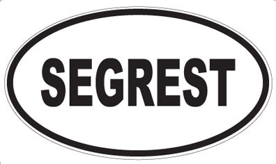 SEGREST - Oval Magnet