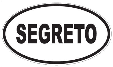 SEGRETO - Oval Magnet