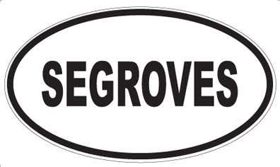 SEGROVES - Oval Magnet