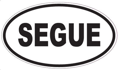 SEGUE - Oval Magnet