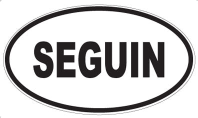 SEGUIN - Oval Sticker
