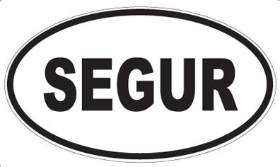 SEGUR - Oval Sticker
