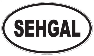 SEHGAL - Oval Sticker