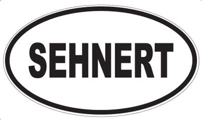 SEHNERT - Oval Sticker