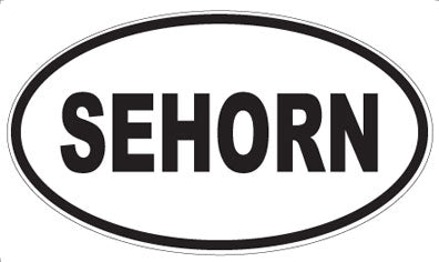 SEHORN - Oval Sticker