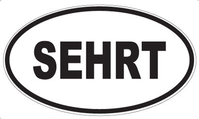 SEHRT - Oval Sticker
