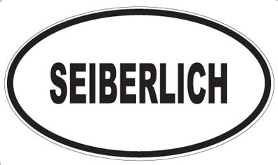SEIBERLICH - Oval Sticker
