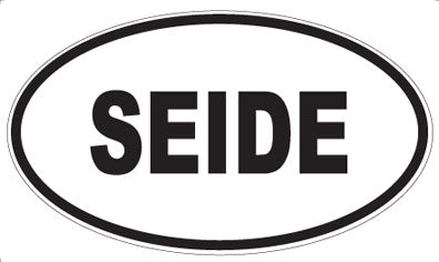 SEIDE - Oval Sticker