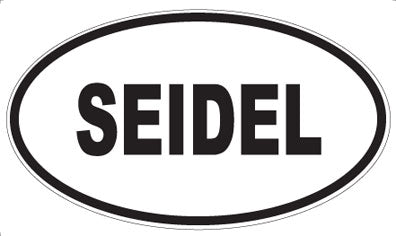 SEIDEL - Oval Sticker