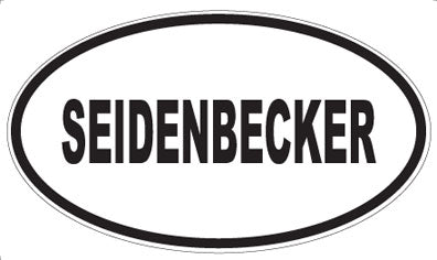 SEIDENBECKER - Oval Magnet