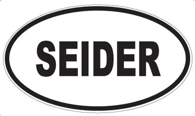 SEIDER - Oval Sticker