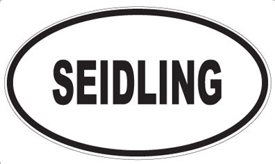 SEIDLING - Oval Sticker