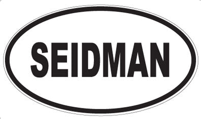 SEIDMAN - Oval Sticker