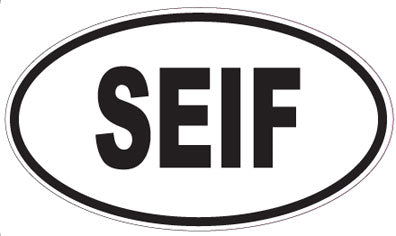 SEIF - Oval Sticker