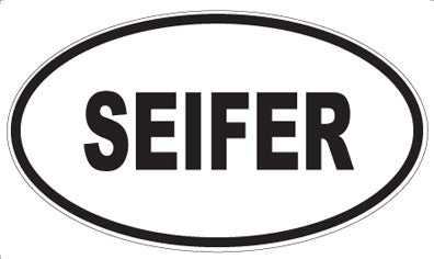 SEIFER - Oval Sticker