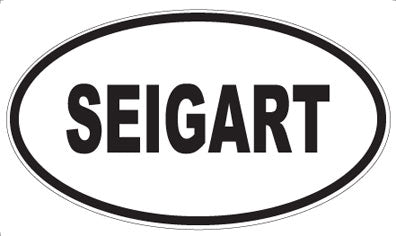SEIGART - Oval Sticker