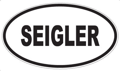 SEIGLER - Oval Magnet