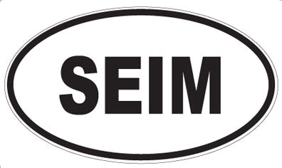 SEIM - Oval Sticker