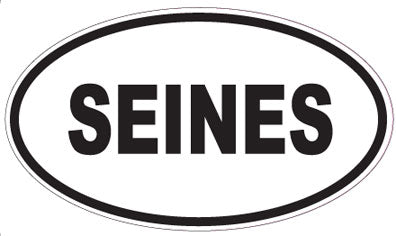 SEINES - Oval Sticker