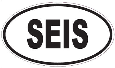 SEIS - Oval Sticker