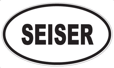 SEISER - Oval Magnet