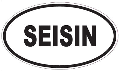SEISIN - Oval Sticker