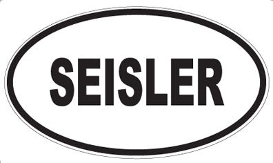 SEISLER - Oval Sticker