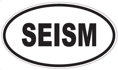 SEISM - Oval Sticker