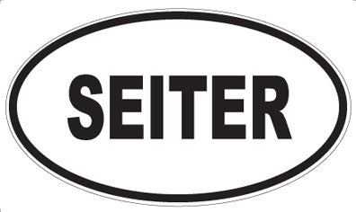 SEITER - Oval Sticker