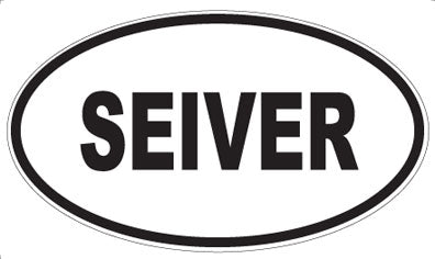 SEIVER - Oval Sticker
